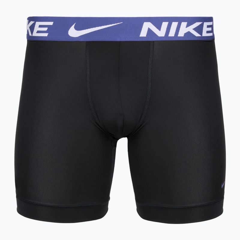 Men's boxers Nike Essential Micro 3 pairs black/sapphire/wolf grey/team crimson 2