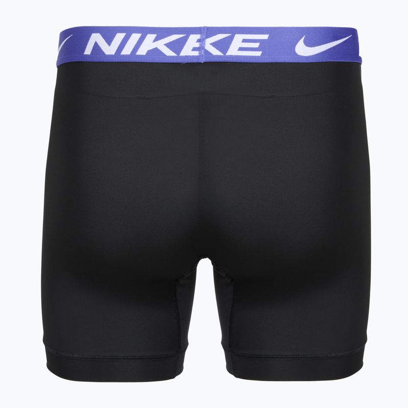 Men's boxers Nike Essential Micro 3 pairs black/sapphire/wolf grey/team crimson 3