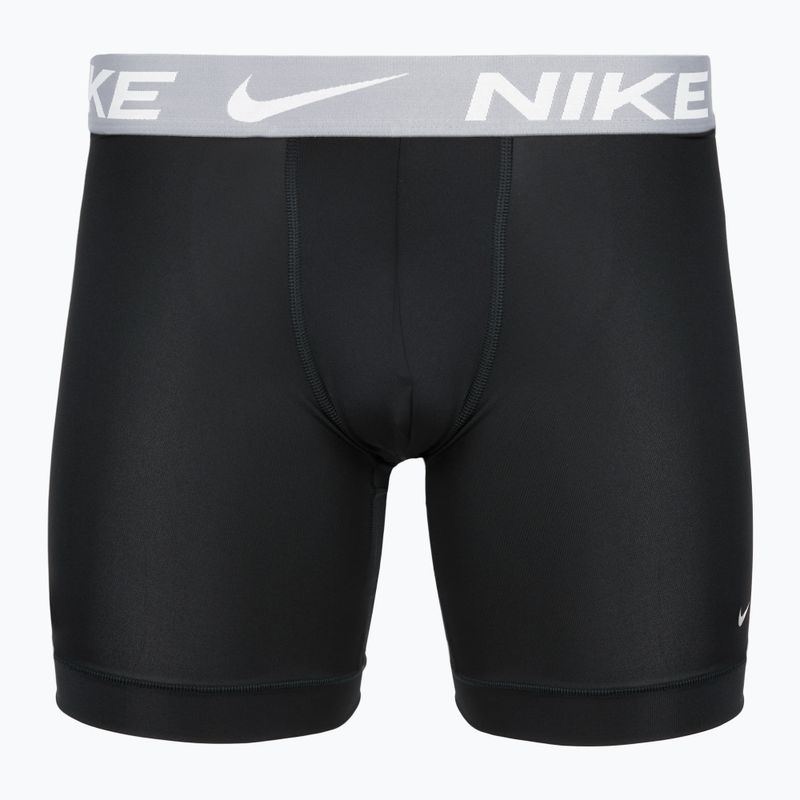 Men's boxers Nike Essential Micro 3 pairs black/sapphire/wolf grey/team crimson 5