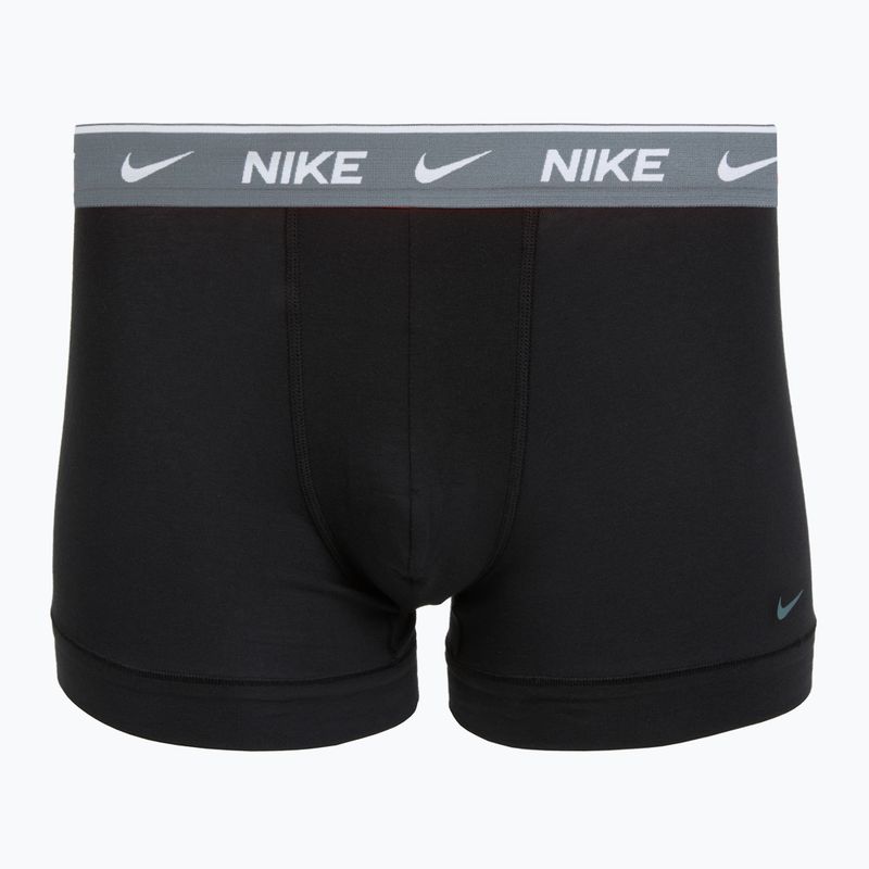 Men's boxers Nike Cotton Stretch Trunk 2 pairs onyx 3