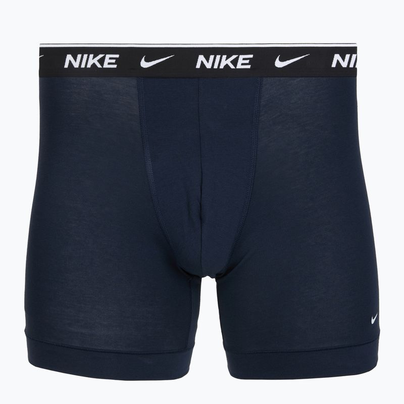 Men's boxers Nike Cotton Stretch Boxer Brief black/blue/navy 3