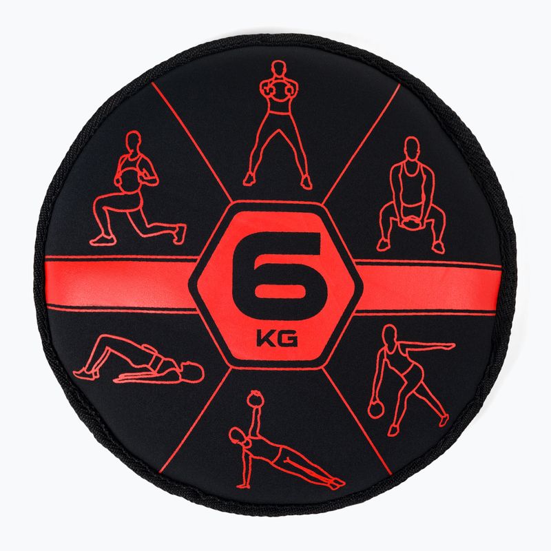 Pure2Improve Sandbell 6kg sandbag black and red P2I201230 2