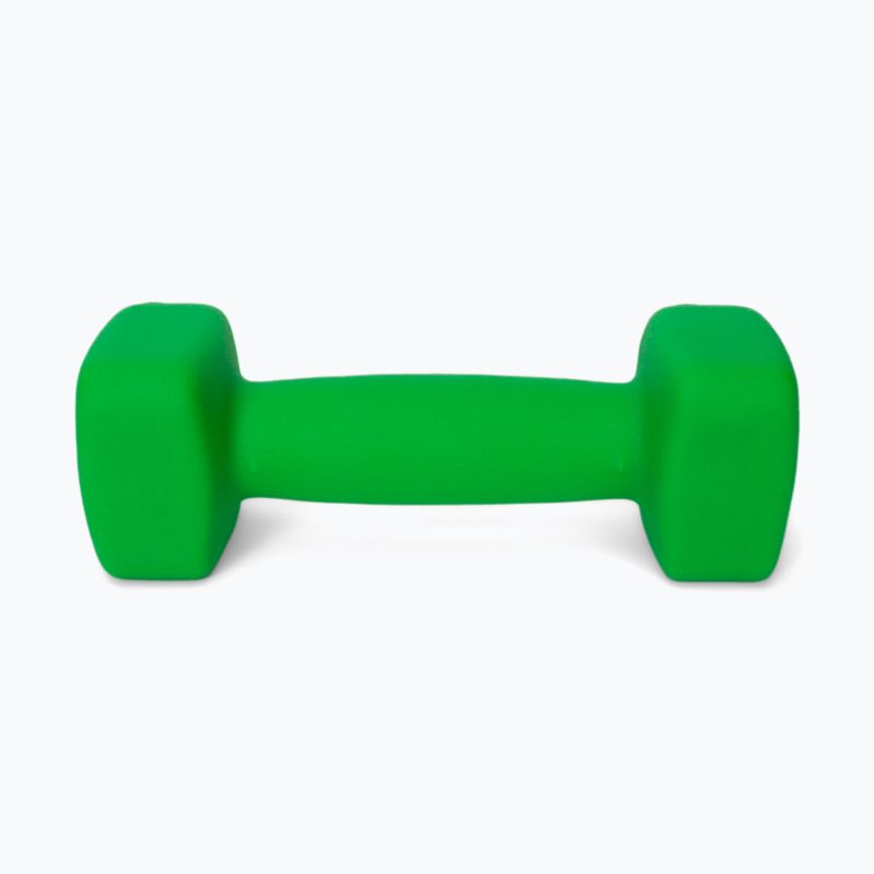 Pure2Improve green 2kg neoprene dumbbells P2I201400 4