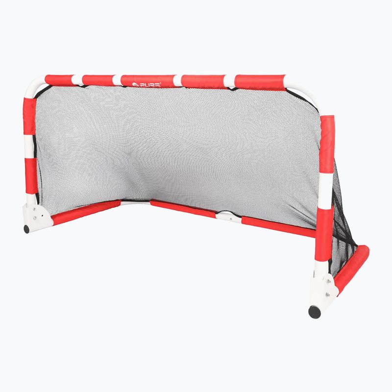 Pure2Improve Foldable grey/red football goal 2