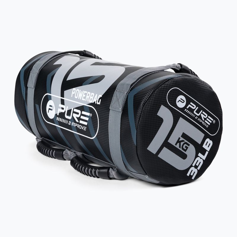 Pure2Improve 15kg Power Bag grey/black P2I201730 training bag