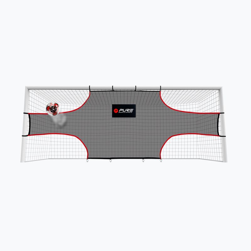 Training tarpaulin for 5 x 2 m goal Pure2Improve black and red 3911
