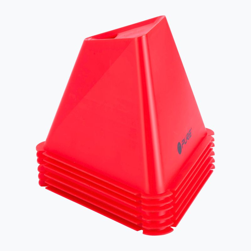 Pure2Improve Triangle training cones Set of 6 pcs red 2