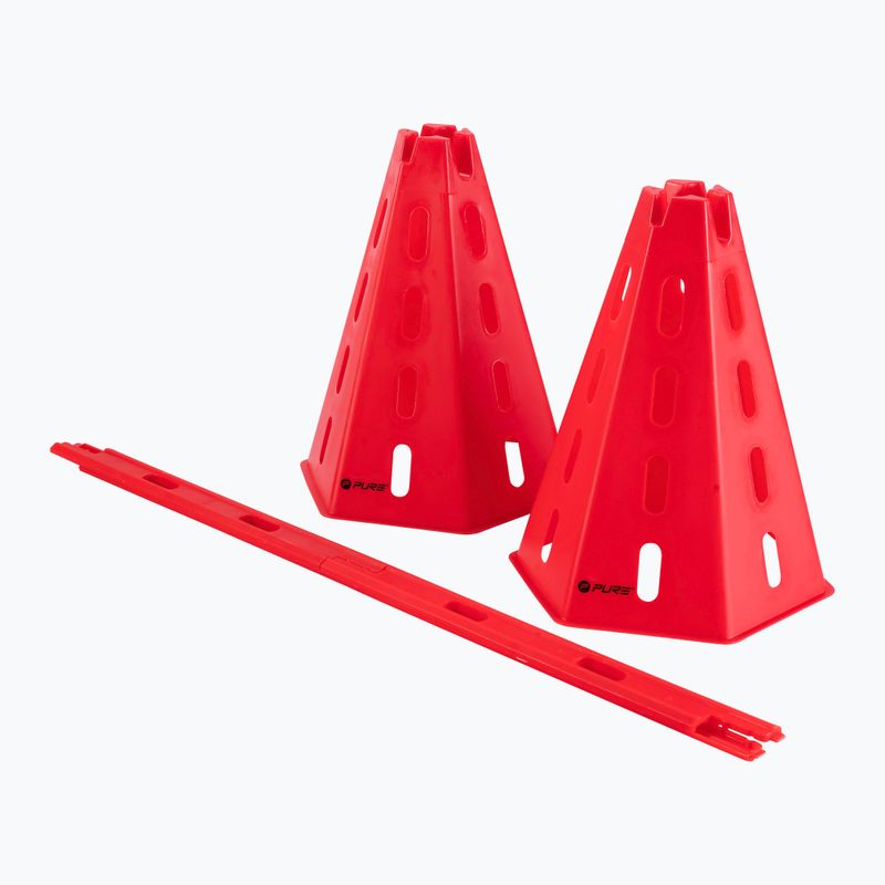 Set of cones + crossbars Pure2Improve red