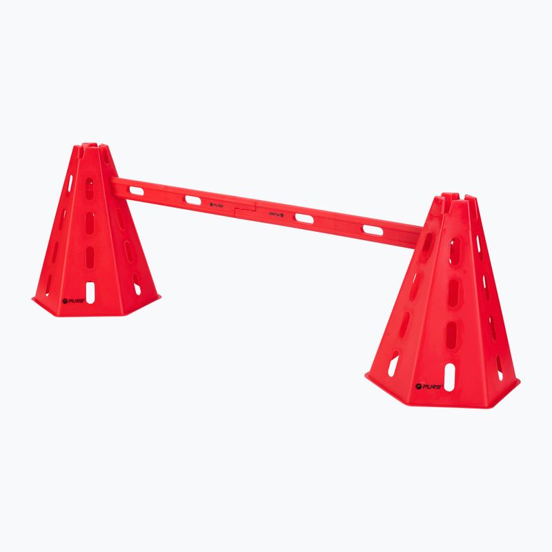 Set of cones + crossbars Pure2Improve red 2