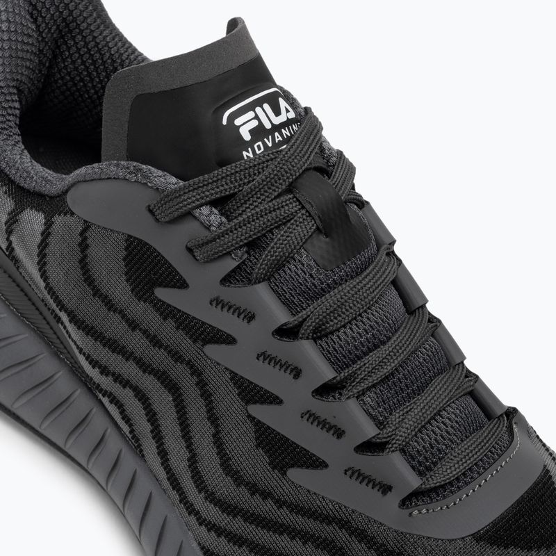 FILA men's Novanine castlerock/black shoes 8