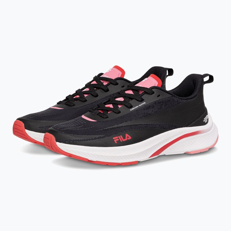 Women's shoes FILA Beryllium black/fiery red 2