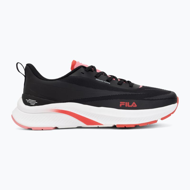 Women's shoes FILA Beryllium black/fiery red 2