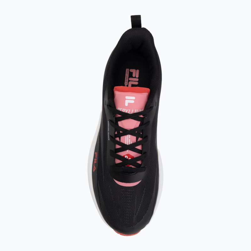 Women's shoes FILA Beryllium black/fiery red 5