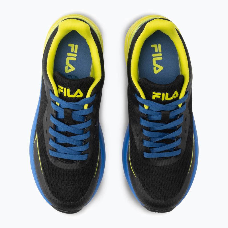 FILA women's shoes Crusher black/vallarta blue 4