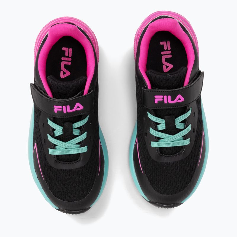 FILA Crusher V black / pink glo children's shoes 5