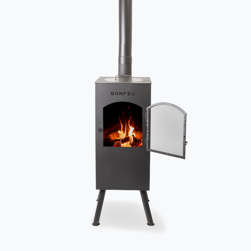 Outdoor fireplace BonFeu BonCarré black 2