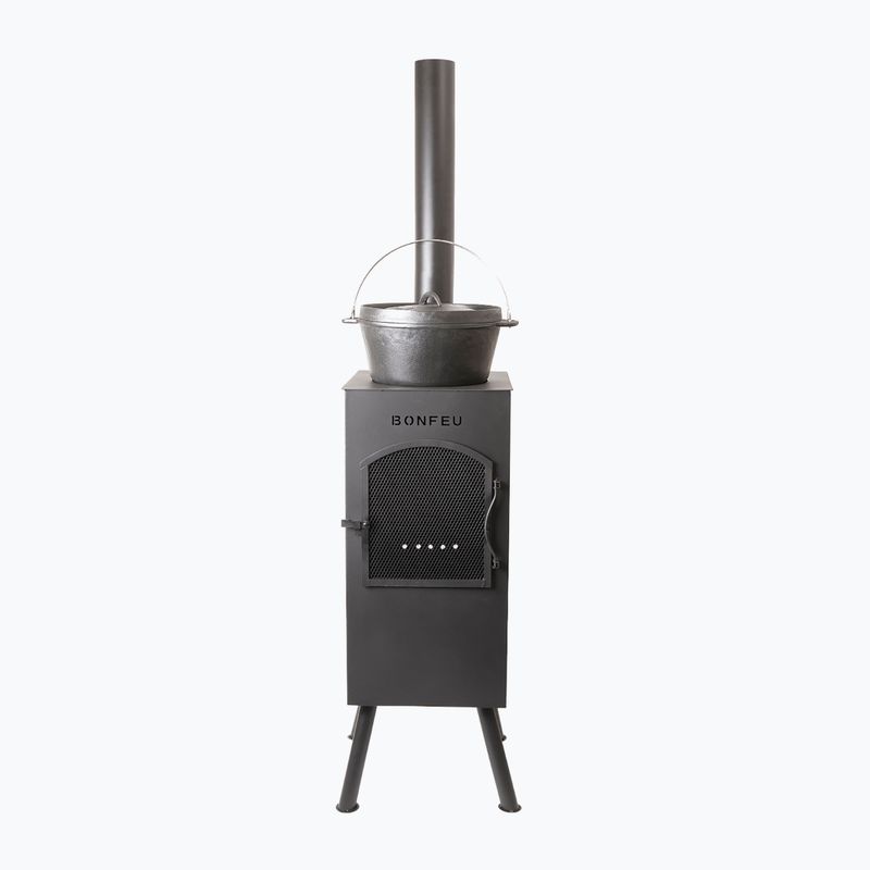 Outdoor fireplace BonFeu BonCarré black 4