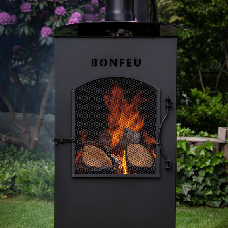 Outdoor fireplace BonFeu BonCarré black 10