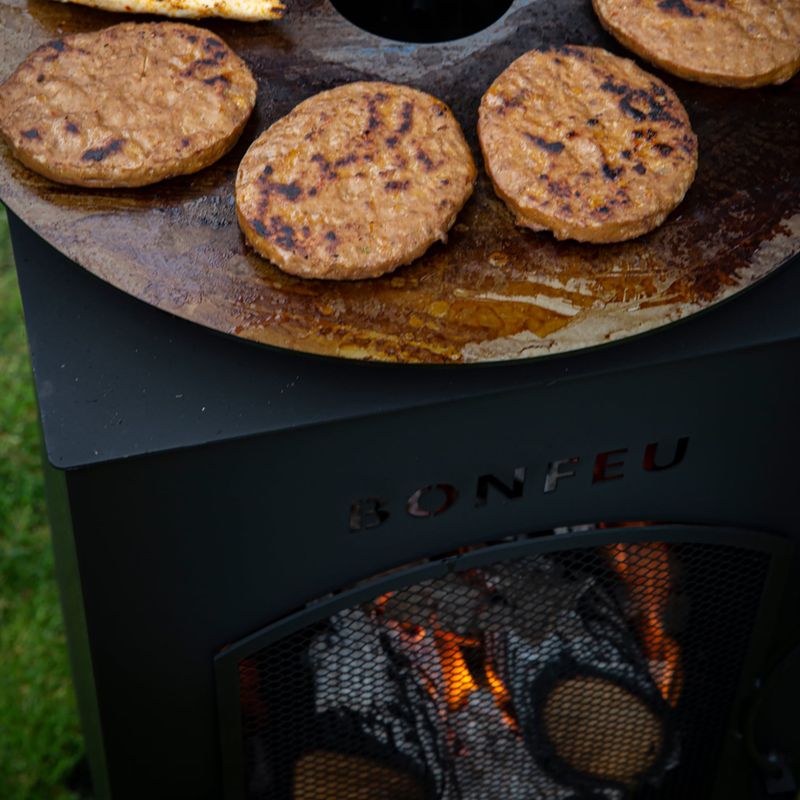 Outdoor fireplace BonFeu BonCarré black 11