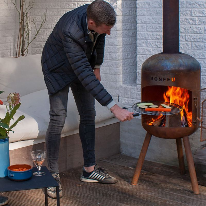 Outdoor fireplace BonFeu BonBono black 8
