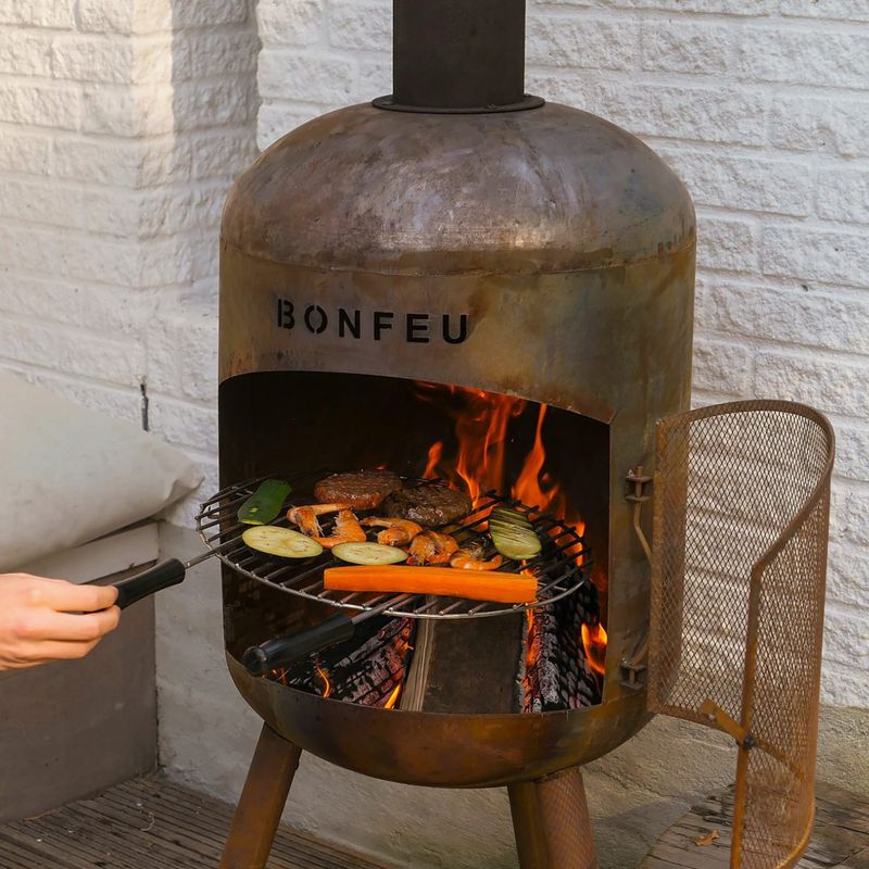 Outdoor fireplace BonFeu BonBono black 11