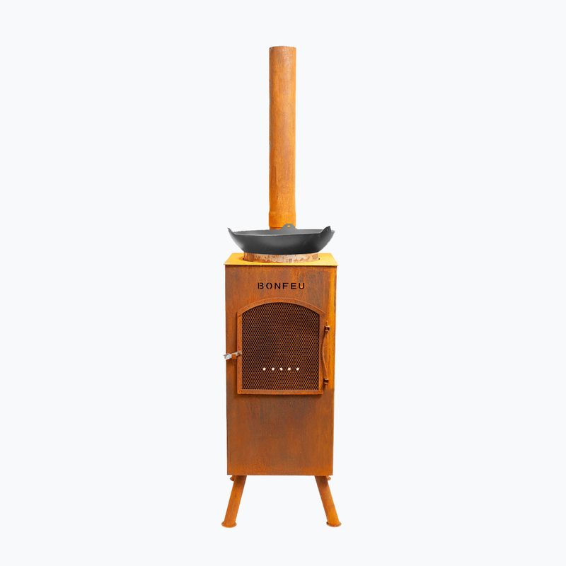 Outdoor fireplace BonFeu BonCarré corten 3