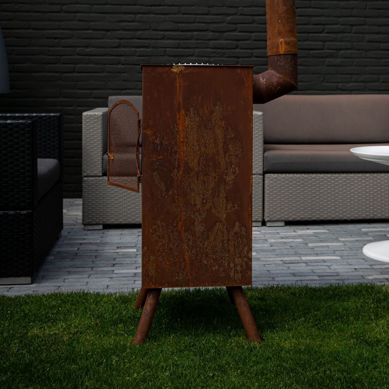 Outdoor fireplace BonFeu BonCarré corten 9