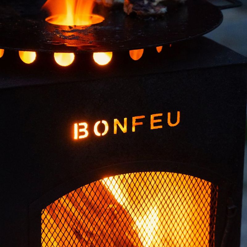 Outdoor fireplace BonFeu BonCarré corten 10