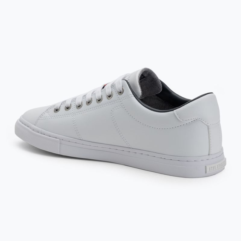 Tommy Hilfiger men's shoes Essential Leather Sneaker white 3