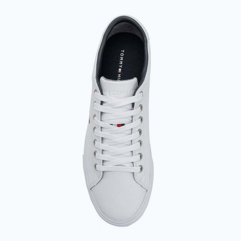 Tommy Hilfiger men's shoes Essential Leather Sneaker white 5