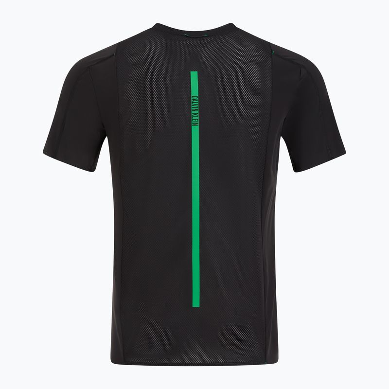 Men's Calvin Klein LVGMS5K188 Baselayer black/blosson green logo t-shirt 2