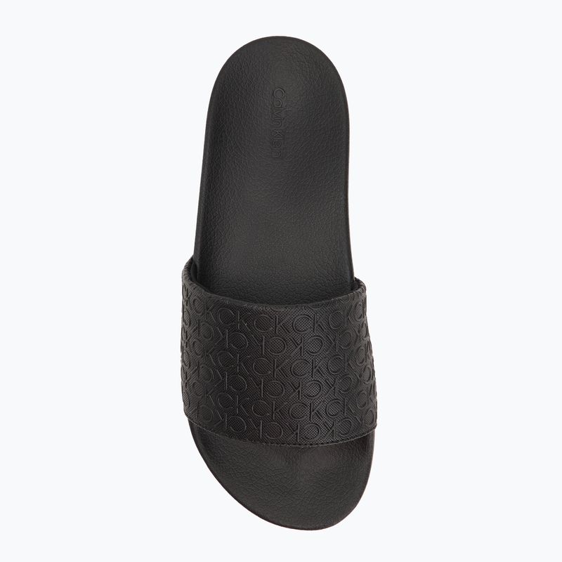 Calvin Klein men's flip-flops HM0HM01968 Pool Slide Mono Triple Black 5