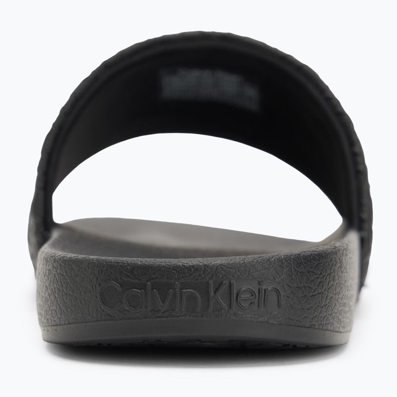 Calvin Klein men's flip-flops HM0HM01968 Pool Slide Mono Triple Black 6