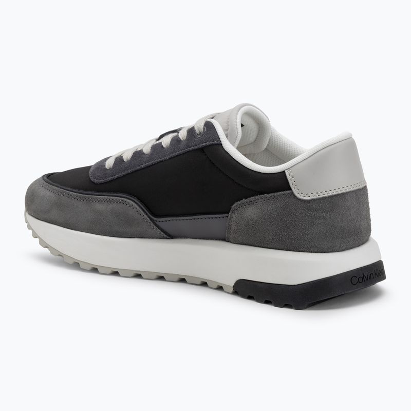 Calvin Klein men's shoes HM0HM01714 Low Top Lace Up Repreve Mix Formal Gray/Eggshell/Creamy White 3
