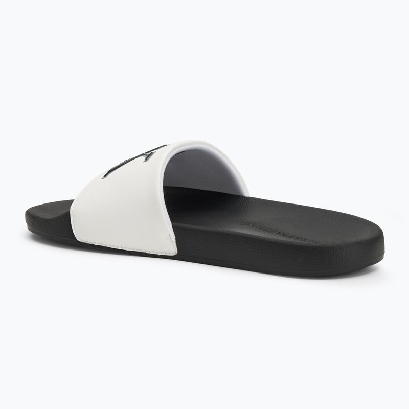 Calvin Klein men's flip-flops YM0YM01281 Jelly Mono PU Bright White/Black 3