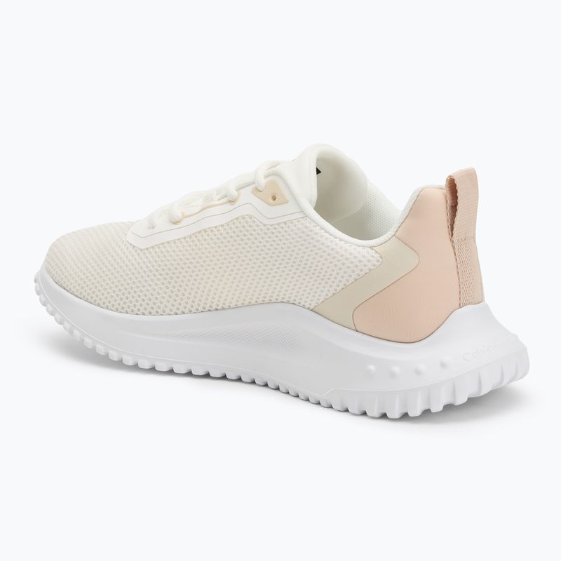 Calvin Klein women's shoes YW0YW01851 Eva Runner L-Up Mix Mesh Logo Ck bright white/black 3