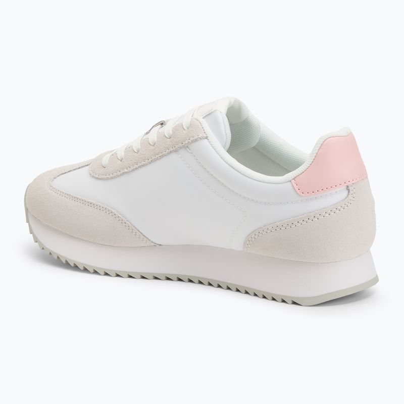 Calvin Klein Women's Shoes YW0YW01828 Caleup Mg Nylon Mix Bright White/Sweet Pink 3