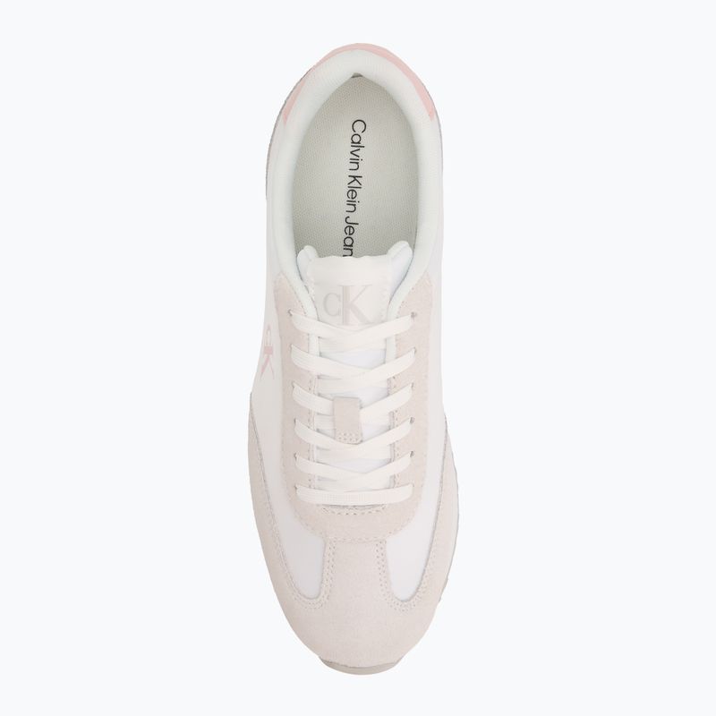Calvin Klein Women's Shoes YW0YW01828 Caleup Mg Nylon Mix Bright White/Sweet Pink 5