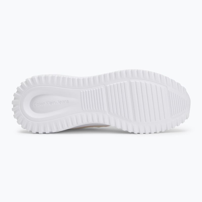 Calvin Klein women's shoes YW0YW01855 Eva Runner Sock Mg Tech Mix triple bright white 4