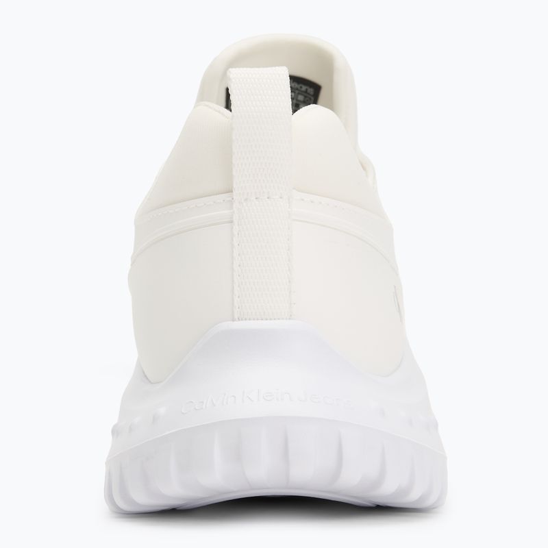 Calvin Klein women's shoes YW0YW01855 Eva Runner Sock Mg Tech Mix triple bright white 6