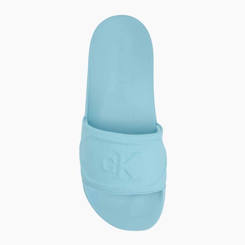 Calvin Klein women's flip-flops YW0YW01879 Pu Hf Mg blue danube 5