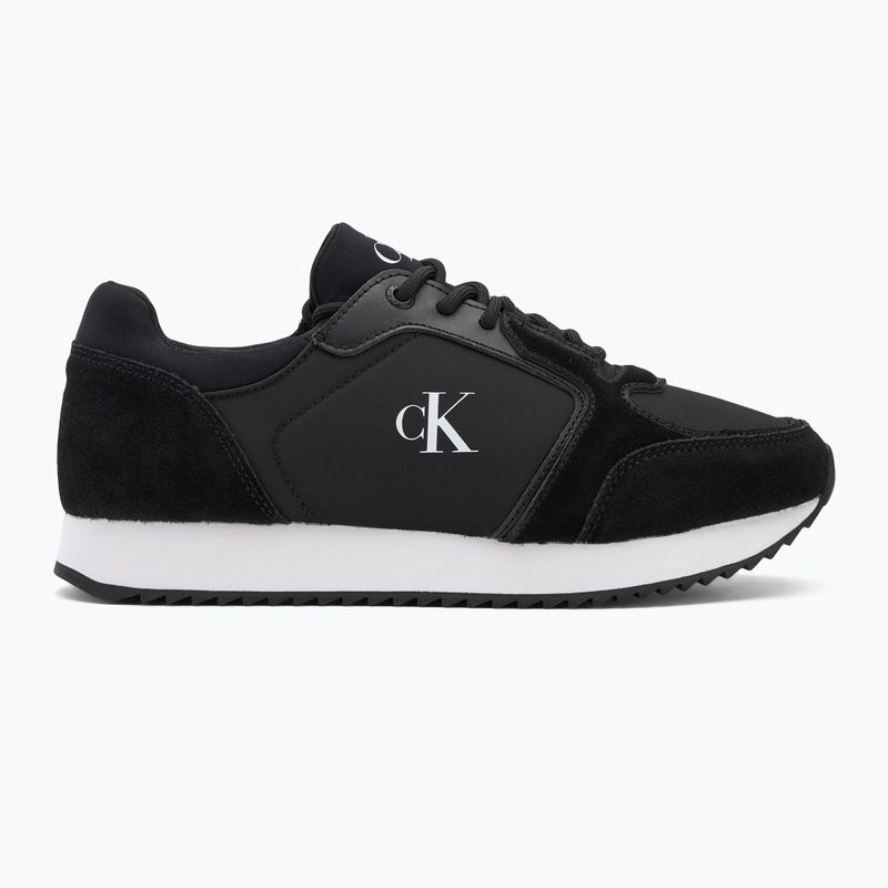 Women's shoes Calvin Klein YW0YW01644 Runner Laceup Sock Mg Nylon Mix black 2
