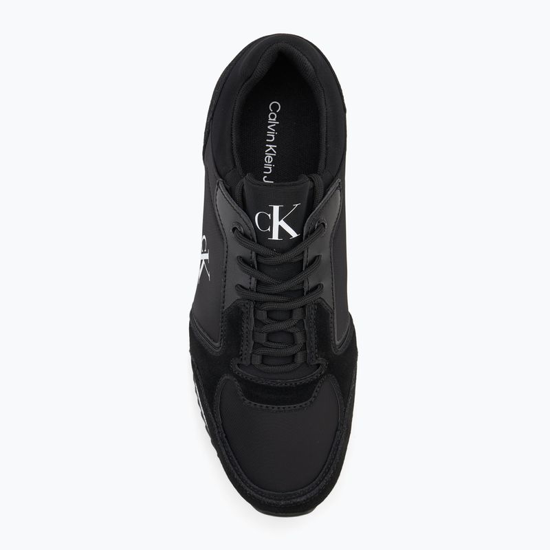 Women's shoes Calvin Klein YW0YW01644 Runner Laceup Sock Mg Nylon Mix black 5