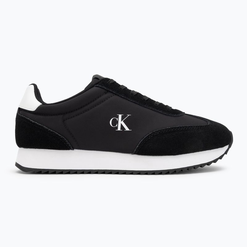 Calvin Klein women's shoes YW0YW01828 Caleup Mg Nylon Mix Black/Bright White 2