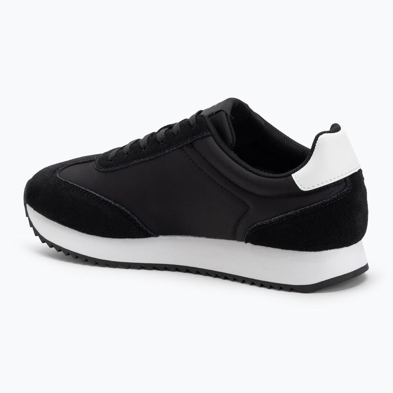 Calvin Klein women's shoes YW0YW01828 Caleup Mg Nylon Mix Black/Bright White 3