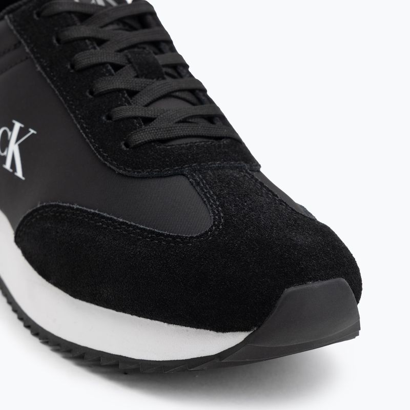 Calvin Klein women's shoes YW0YW01828 Caleup Mg Nylon Mix Black/Bright White 7