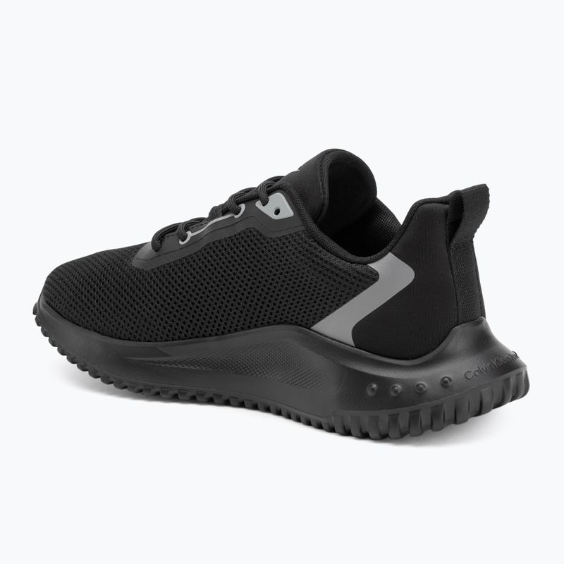 Calvin Klein women's shoes YW0YW01851 Eva Runner L-Up Mix Mesh Logo Ck black/mockingbird 3
