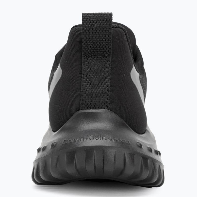 Calvin Klein women's shoes YW0YW01851 Eva Runner L-Up Mix Mesh Logo Ck black/mockingbird 6