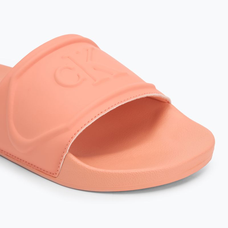 Calvin Klein women's flip-flops YW0YW01879 Pu Hf Mg powder orange 7
