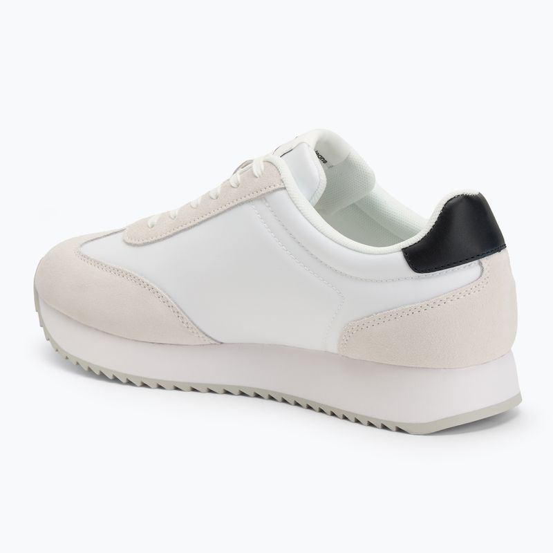 Calvin Klein men's shoes YM0YM01325 Retro Runner Lace Up Ny-Su Bright White/Black 3